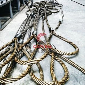 Cáp thép bấm chì 80mm dài 10m
