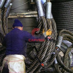 Cáp thép bấm chì 90mm dài 19m
