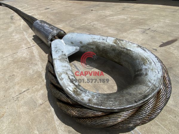 Cáp thép bấm chì 90mm dài 20m
