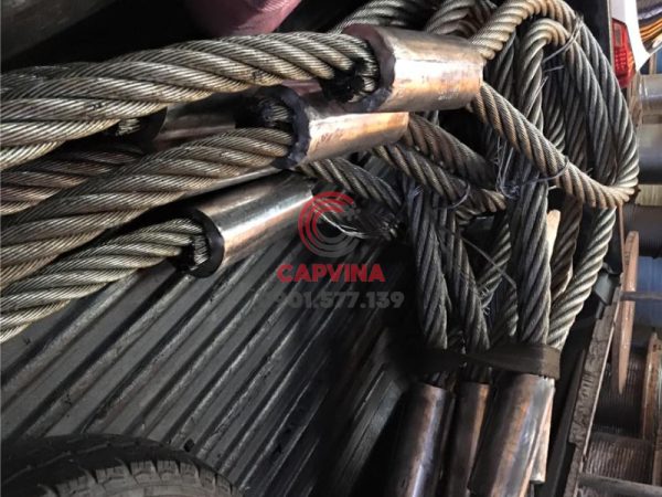 Cáp thép bấm chì 95mm dài 18m