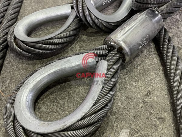 Cáp thép bấm chì 95mm dài 19m