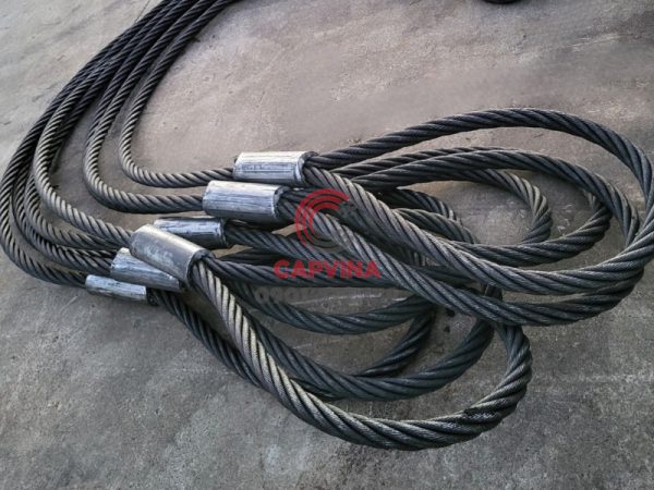Cáp thép bấm chì 95mm dài 20m