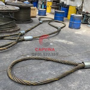 Cáp thép bấm chì 80mm dài 10m