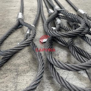 Cáp thép bấm chì 80mm dài 16m