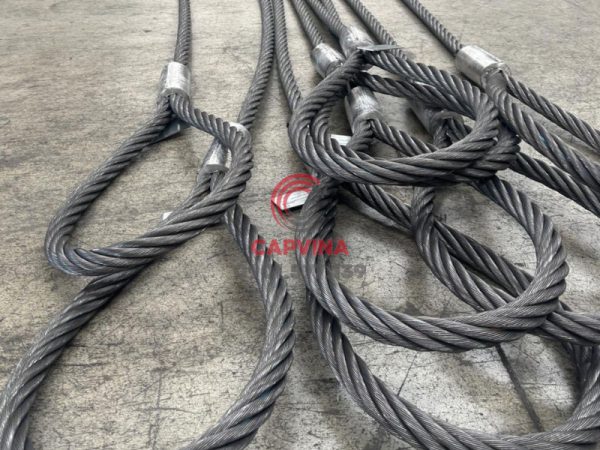 Cáp thép bấm chì 80mm dài 16m