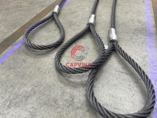 Cáp thép bấm chì 80mm dài 18m
