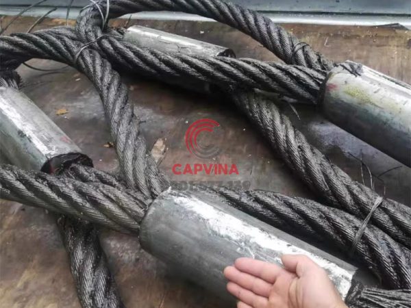 Cáp thép bấm chì 90mm dài 10m