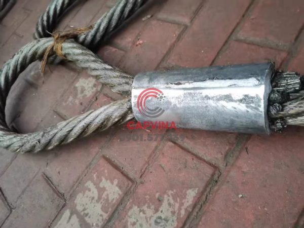 Cáp thép bấm chì 90mm dài 14m