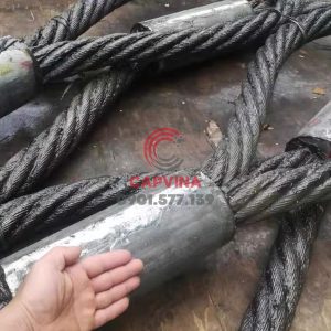 Cáp thép bấm chì 90mm dài 18m