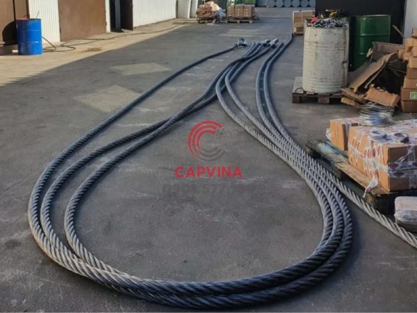 Cáp thép bấm chì 90mm dài 19m