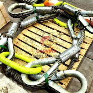 Cáp thép bấm chì 90mm dài 5m