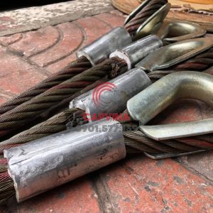 Cáp thép bấm chì 95mm dài 10m