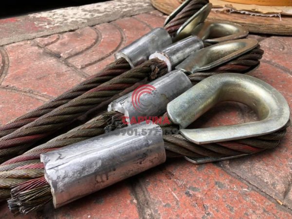 Cáp thép bấm chì 95mm dài 10m
