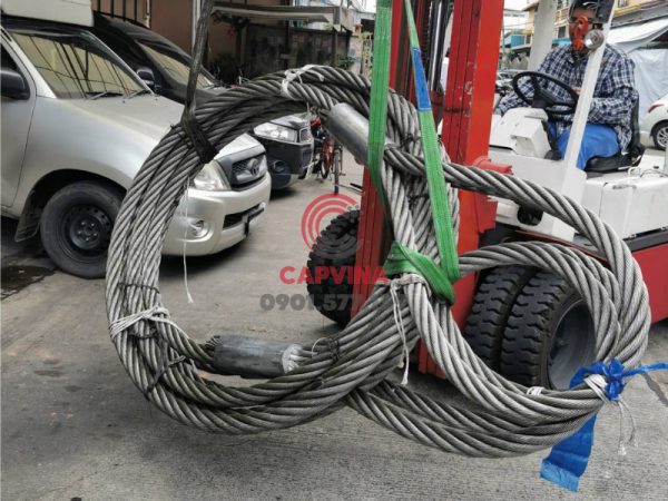 Cáp thép bấm chì 95mm dài 18m