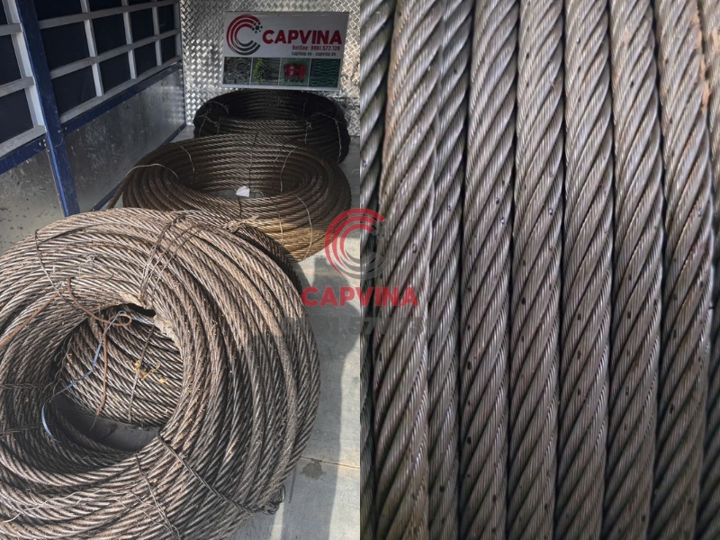 cáp inox 8x29 iwrc phi 10 cào phân