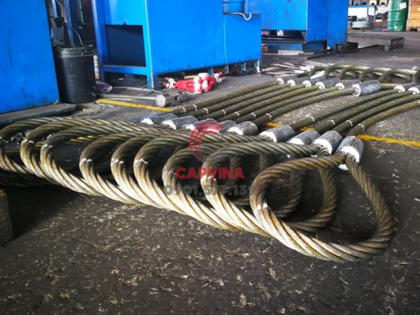 Cáp thép bấm chì 80mm dài 10m
