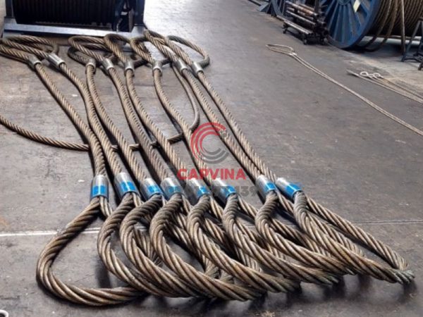 Cáp thép bấm chì 80mm dài 5m