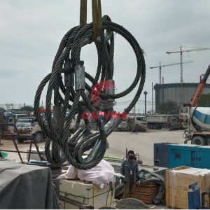 Cáp thép bấm chì 95mm dài 16m
