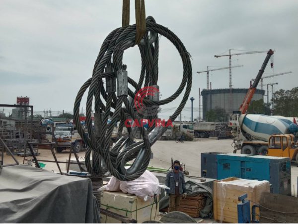 Cáp thép bấm chì 95mm dài 16m