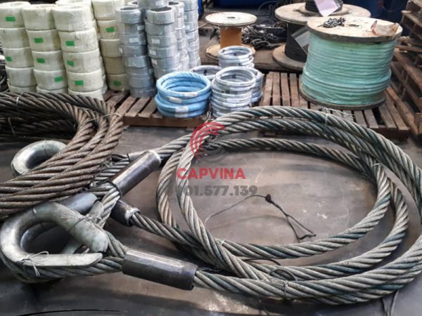 Cáp thép bấm chì 95mm dài 18m