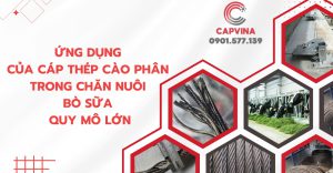 ứng dụng cáp thép cào phân