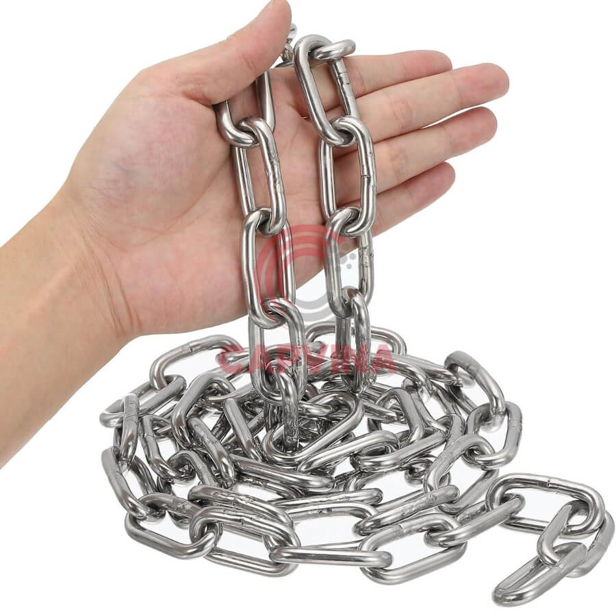 xích treo đèn nhà xưởng