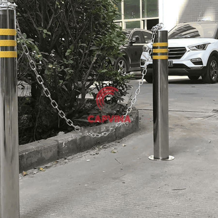 rào chắn xích inox