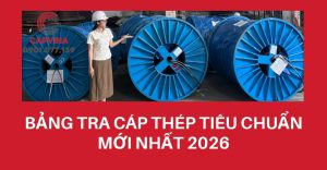 Bảng tra cáp thép