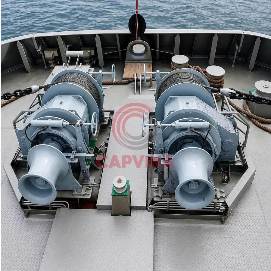 hệ thống tời neo biển